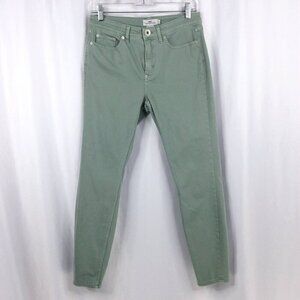 Vineyard Vines High Rise Skinny Jeans Womens Size 27 Sage Green Ankle